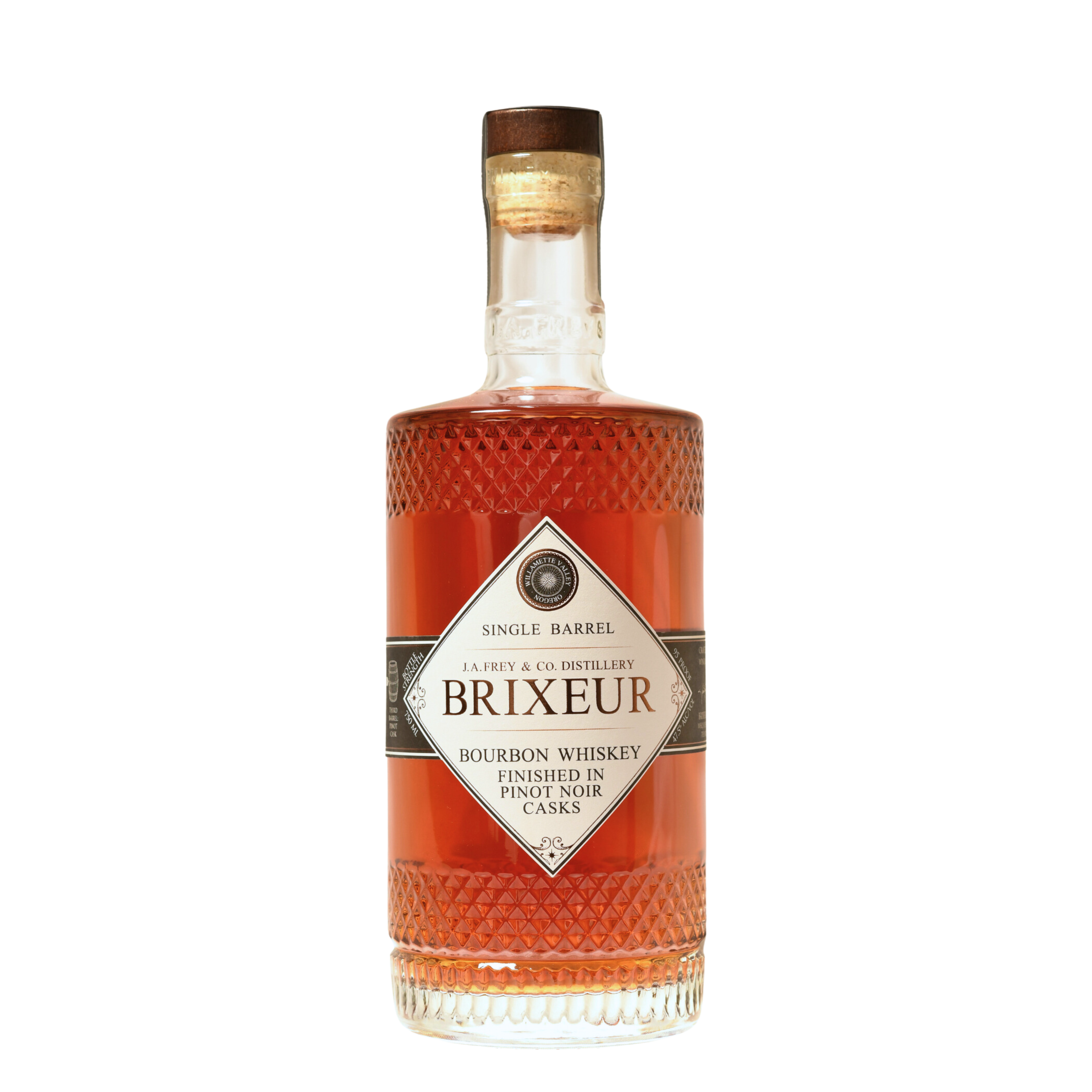 Bourbon Whiskey Finished in Pinot Noir Casks – Brixeur Spirits, Oregon