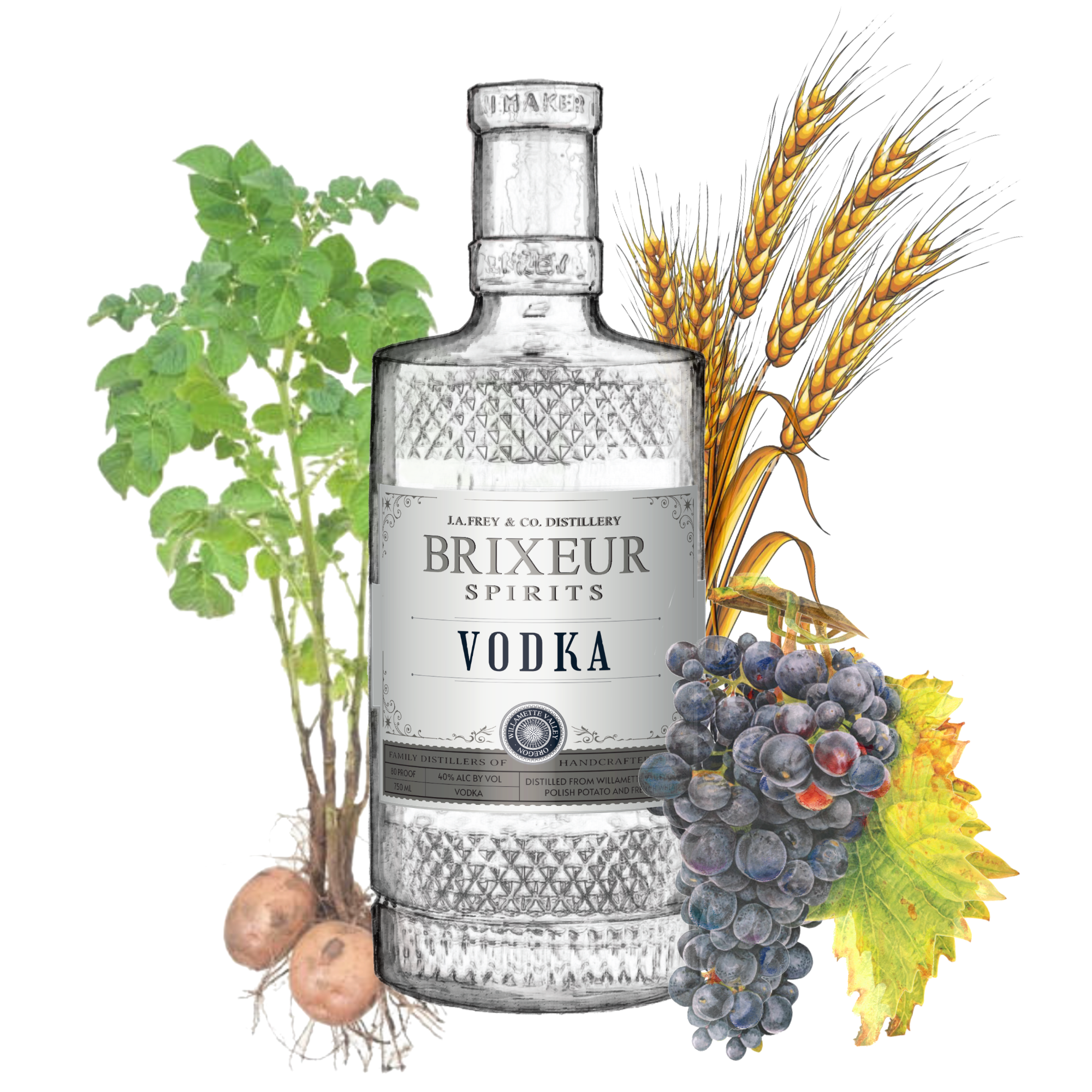 Brixeur Vodka – Brixeur Spirits, Oregon
