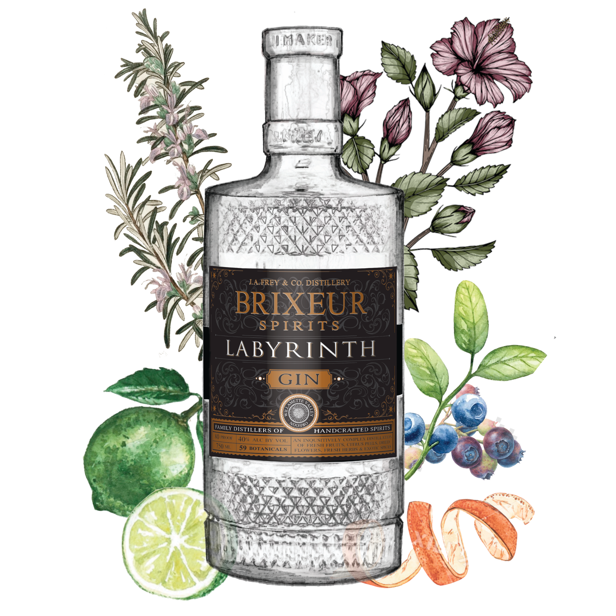 Labyrinth Gin – Brixeur Spirits, Oregon