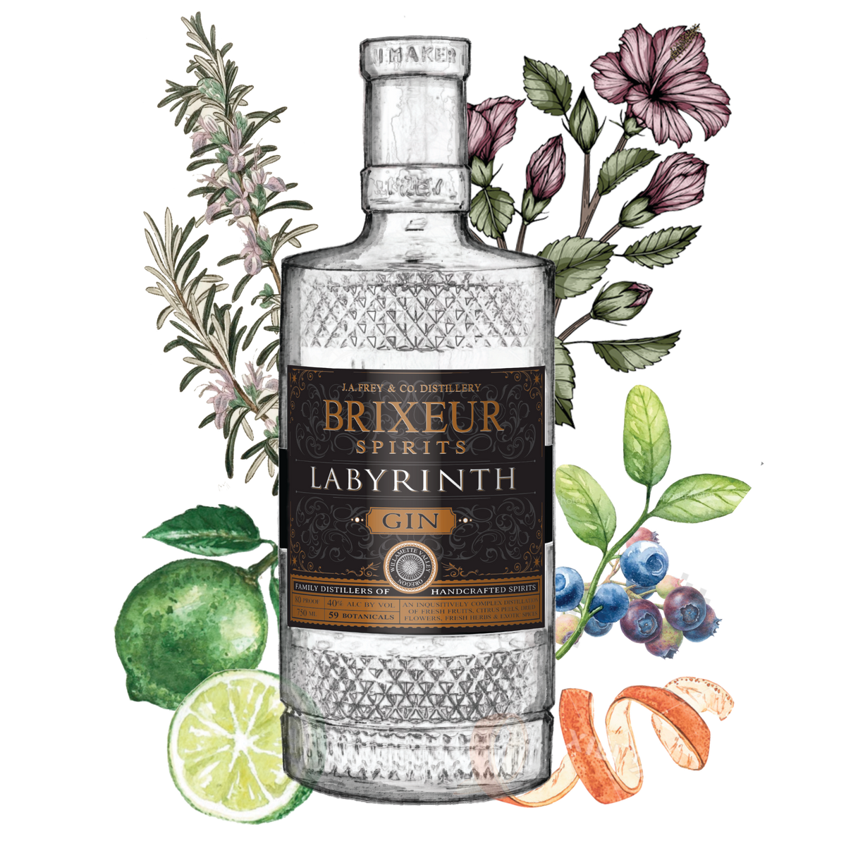 Labyrinth Gin – Brixeur Spirits, Oregon