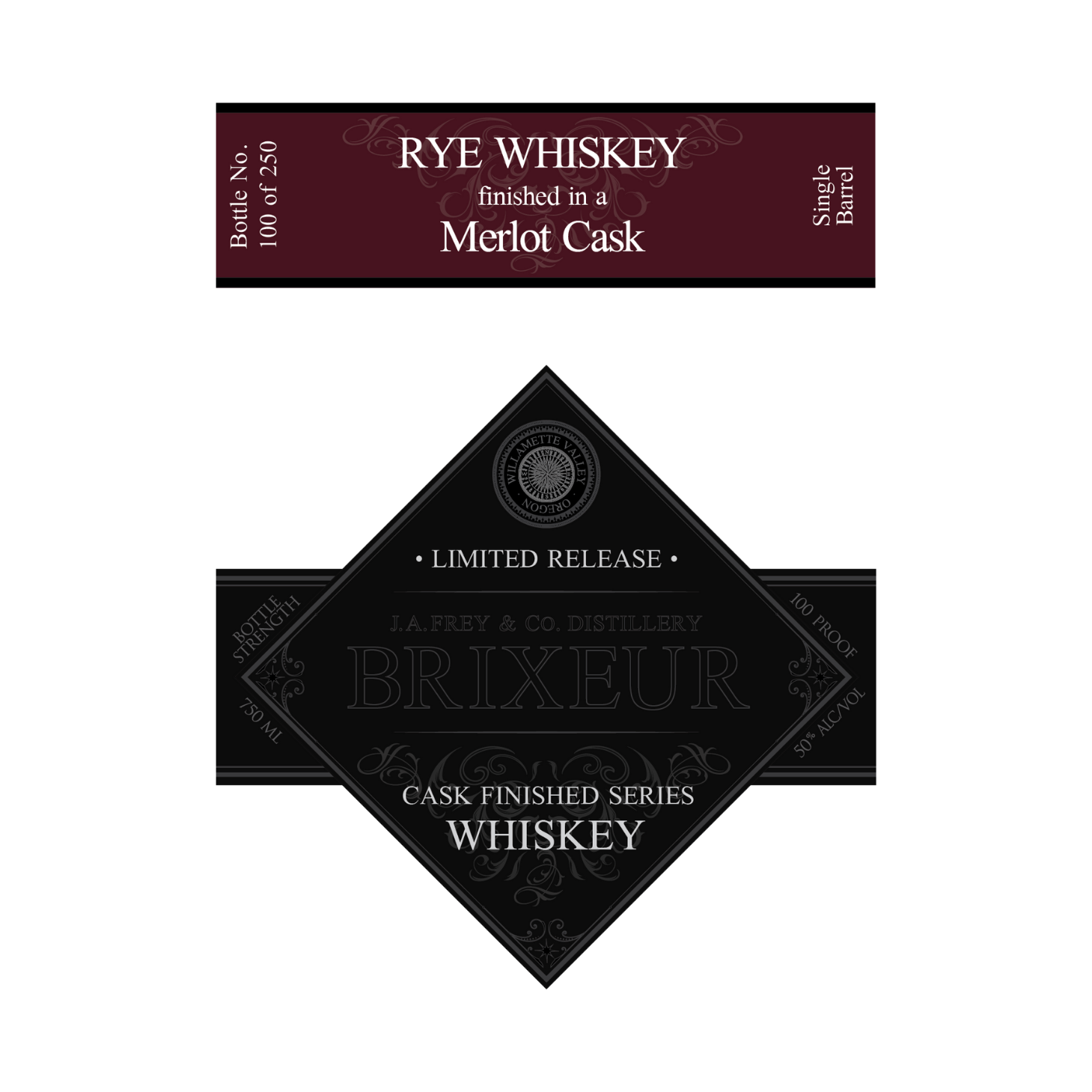 Rye Whiskey Finished in Merlot Casks