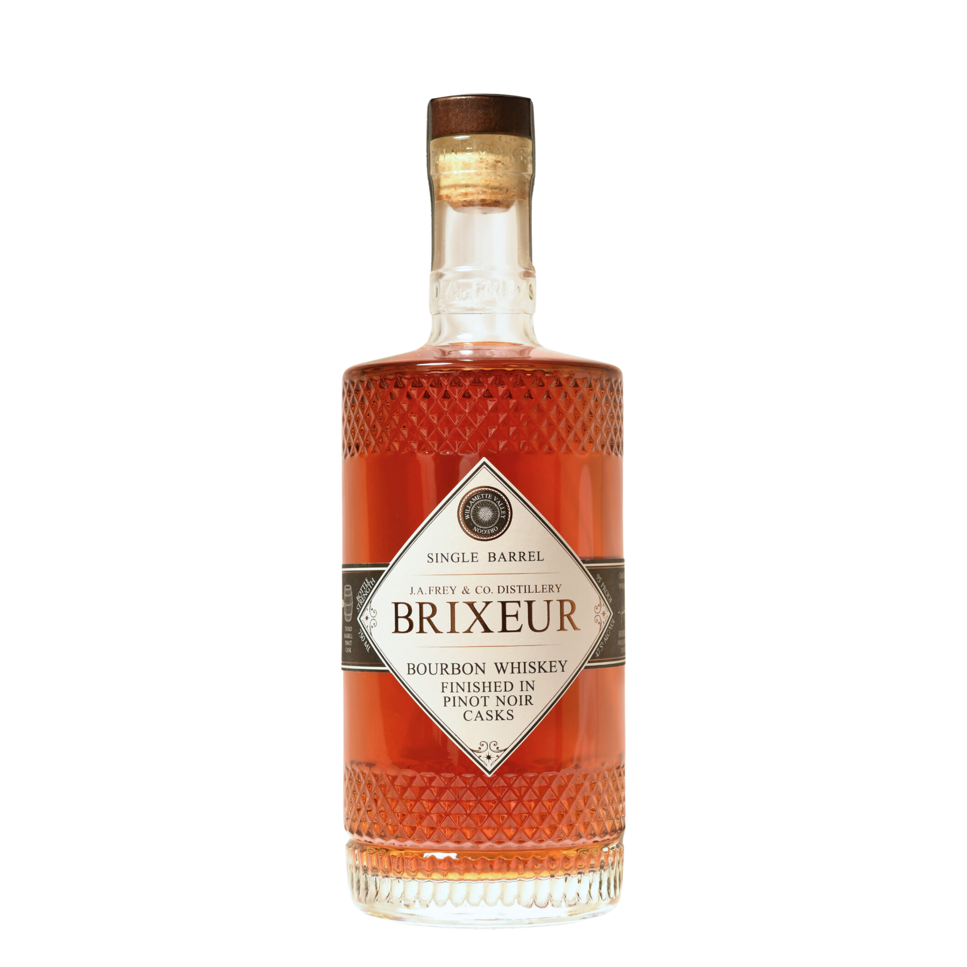 ウイスキー ARCABUZ BOURBON CASK STRENGTH 700ml Bourbon Whiskey Finished in Pinot Noir Casks – Brixeur Spirits, Oregon